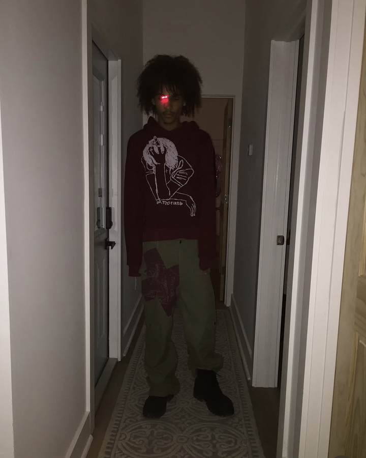 @ruedperson + "tired" hoodie + "injured" cargos