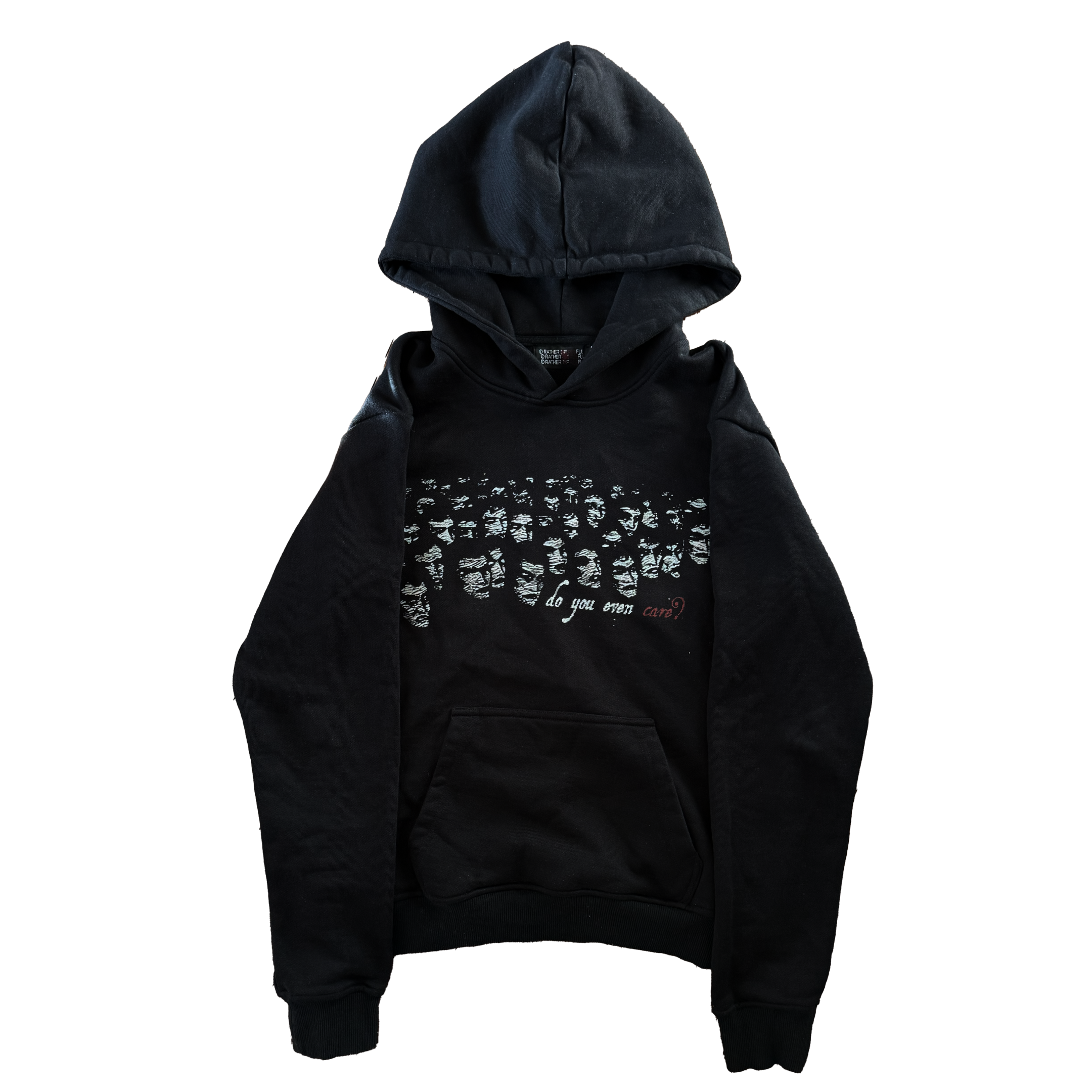 "faces" hoodie