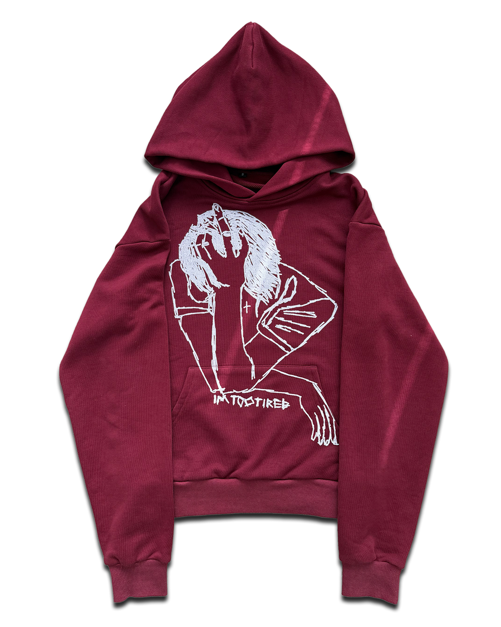 "tired" hoodie